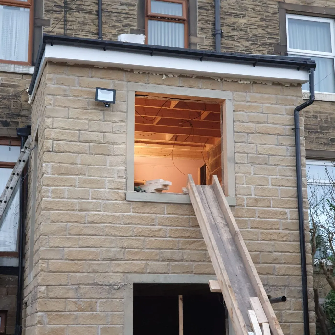 Build photo 10 of 10: Two-storey stone extension in Sheffield