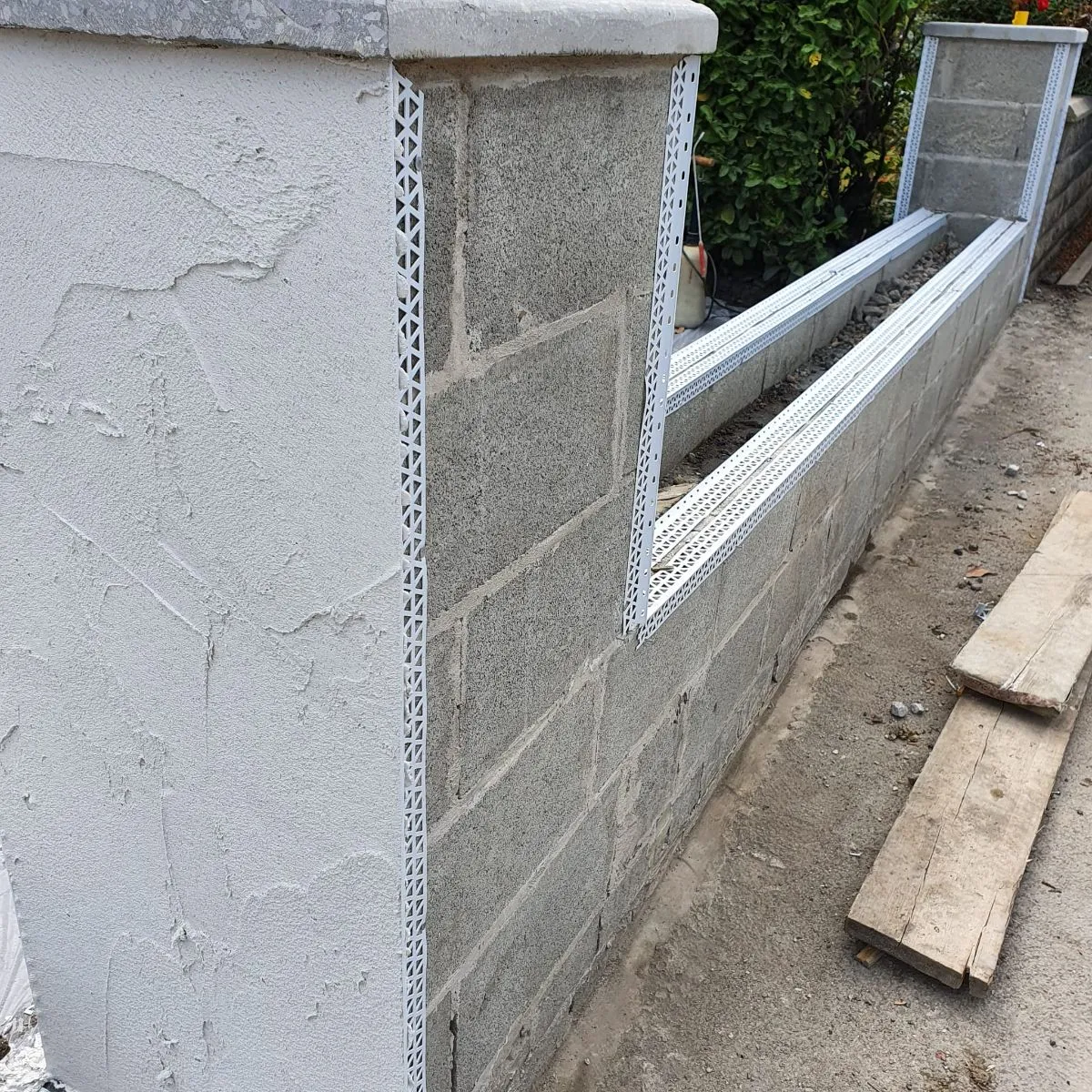 Photo 3 of 8: Garden wall and pillar rendering
