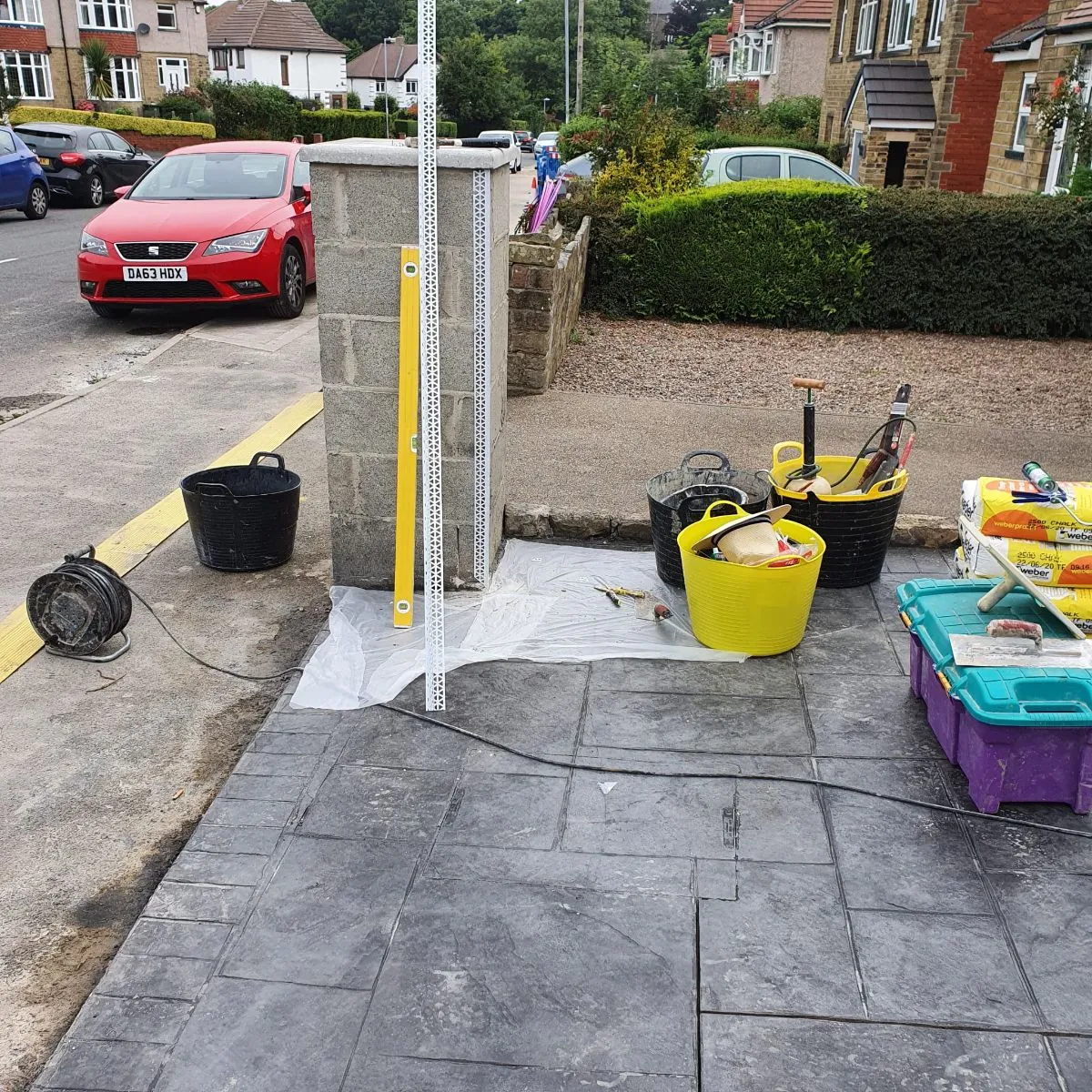 Photo 5 of 8: Garden wall and pillar rendering