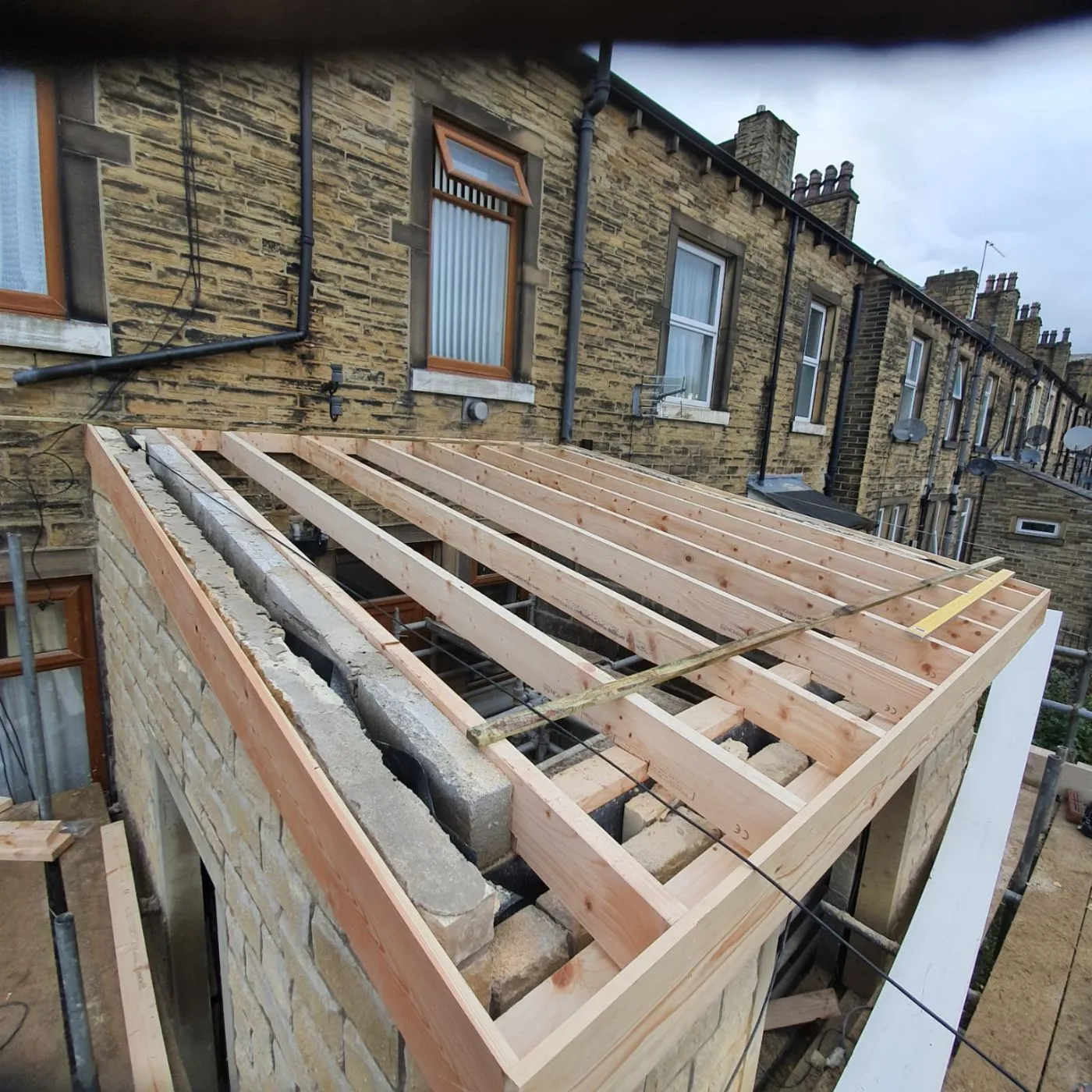 Build photo 5 of 10: Two-storey stone extension in Sheffield